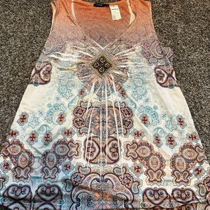 Women’s Apt 9 Tank with beading XL
